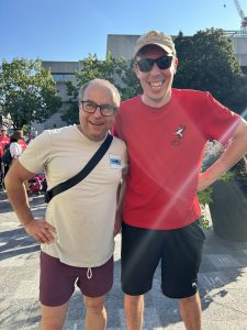 Picture of Professor Ettore Damiano, Chair of the Department of Economics and Professor Ronald Woltoff, Chair of UTM Economics