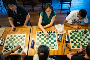 Students play chess at Hart House