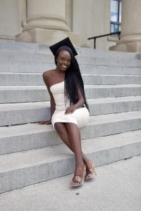 Graduation portrait of Christie Sikubwabo 