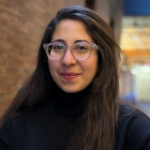 Portrait of Professor Nazanin Khazra in Max Gluskin House