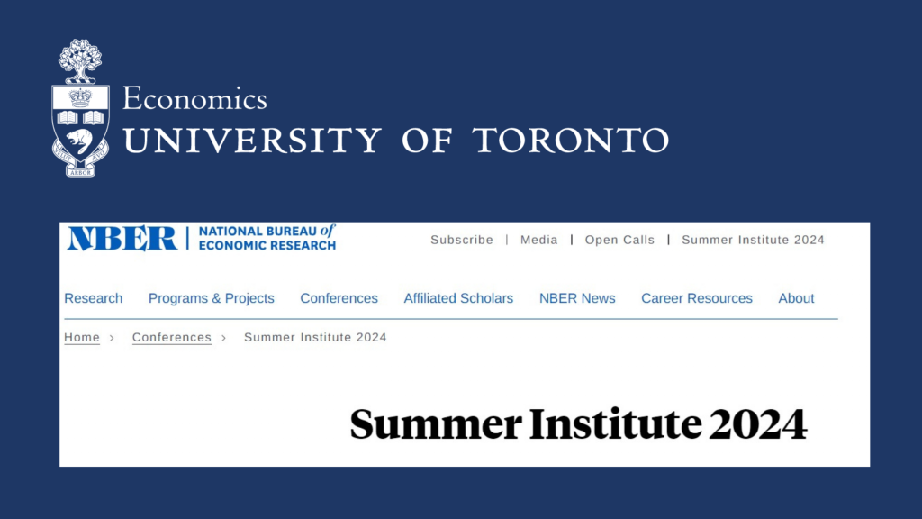 NBER Summer Institute Title Banner with decorative intent