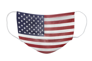 US flag face mask